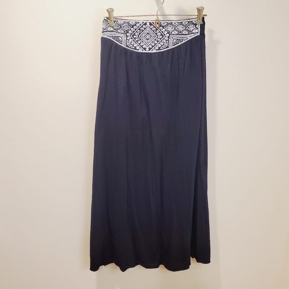 AMERICAN EAGLE OUTFITTER women's black maxi Skirt elastic Waist size XS - Picture 5 of 9